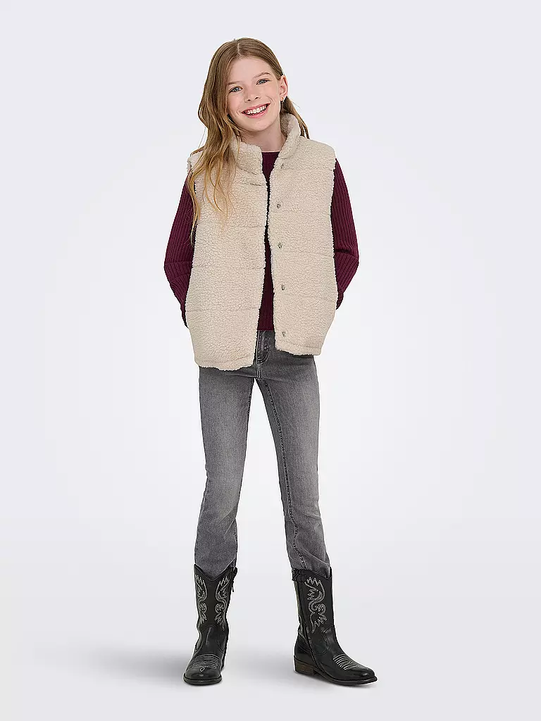 ONLY | Gilet matelassé pour fille KOGSANDRA | beige