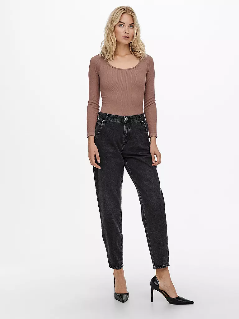 ONLY | Highwaist Jeans Balloon Fit 7/8 ONLTROY  | Noir