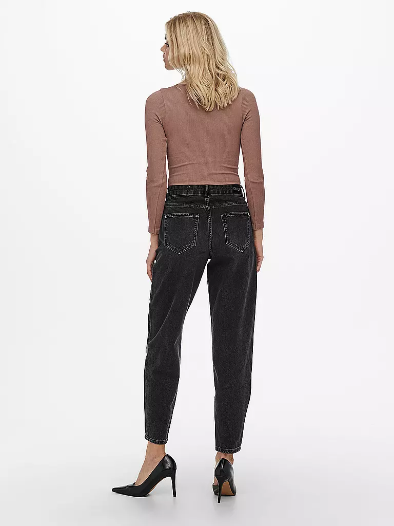 ONLY | Highwaist Jeans Balloon Fit 7/8 ONLTROY  | Noir