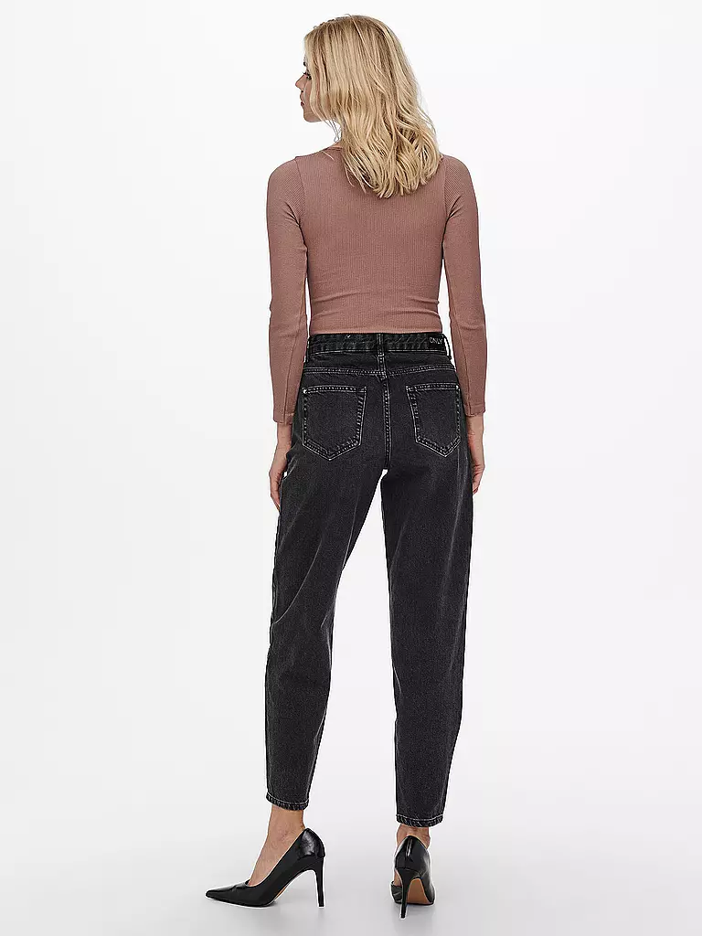 ONLY | Highwaist Jeans Balloon Fit 7/8 ONLTROY  | Noir