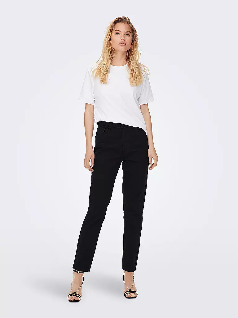 ONLY | Highwaist Jeans Mom Fit ONLJAGGER  | Noir