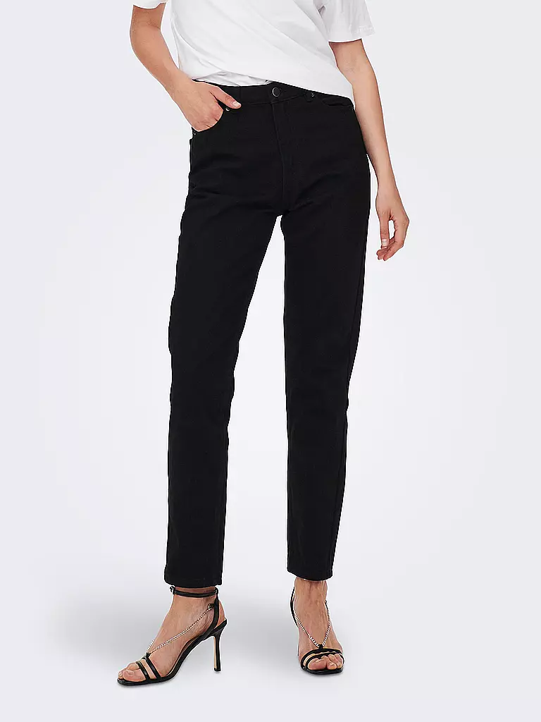 ONLY | Highwaist Jeans Mom Fit ONLJAGGER  | Noir