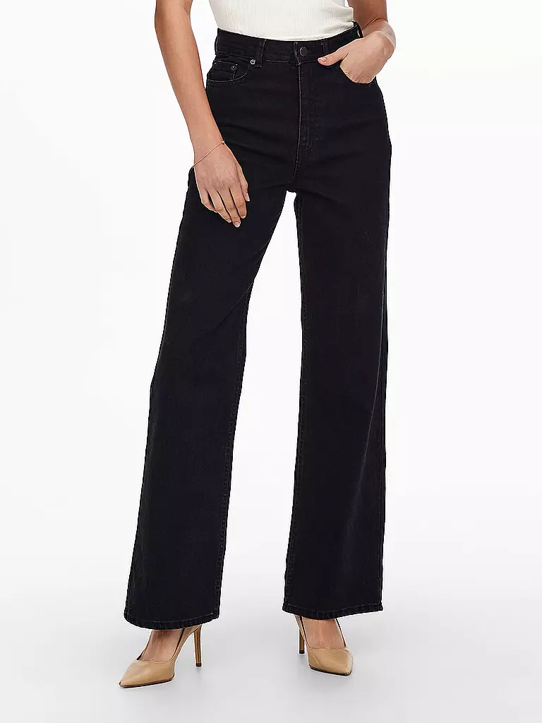 ONLY | Highwaist Jeans Wide Leg ONLCAMILLE  | Noir