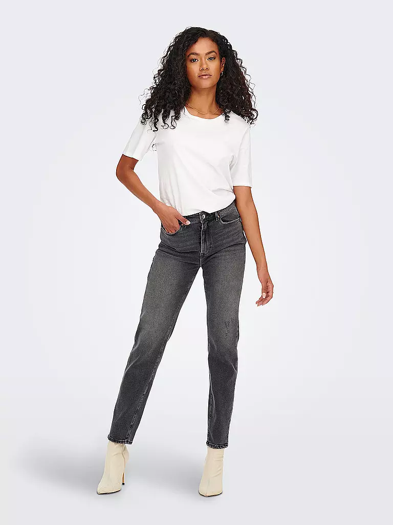 ONLY | Jeans coupe droite ONLEMILY 7/8 | grau