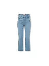ONLY | Jeans fille Wide Fit KMGROYAL FLARED FLOWER | Bleu clair