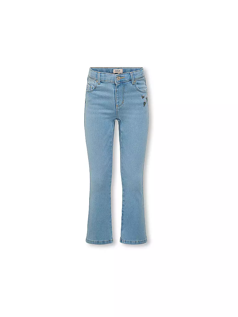 ONLY | Jeans fille Wide Fit KMGROYAL FLARED FLOWER | hellblau