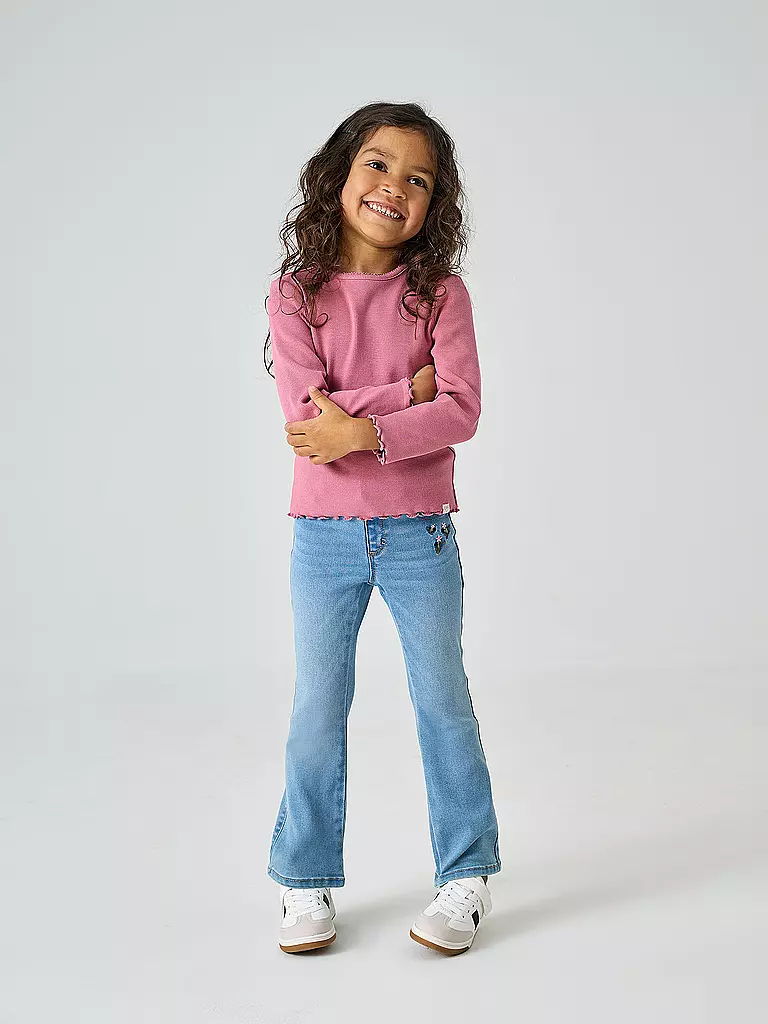 ONLY | Jeans fille Wide Fit KMGROYAL FLARED FLOWER | hellblau