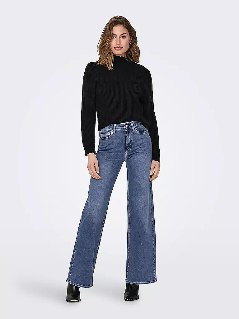 ONLY | Jeans taille haute jambe large ONLMADISON | blau
