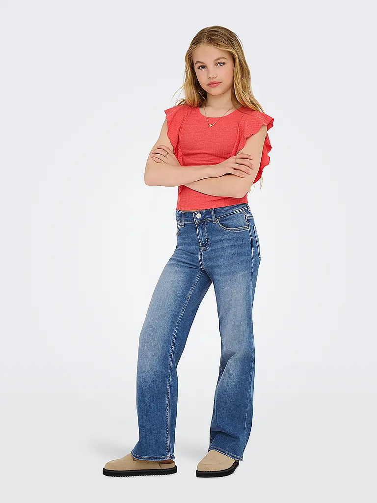 ONLY | Jeans Wide Fit fille | Bleu