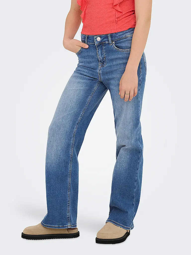 ONLY | Jeans Wide Fit fille | Bleu