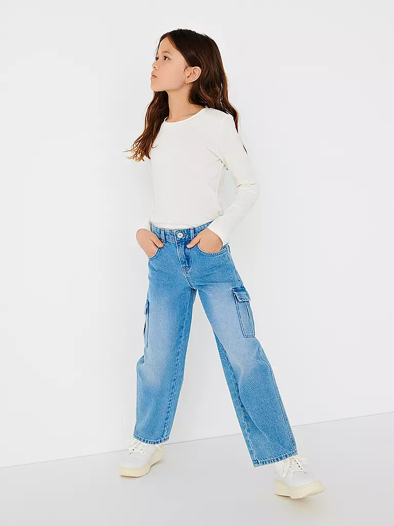 ONLY | Jeans Wide Fit KOGHARMONY pour fille | hellblau
