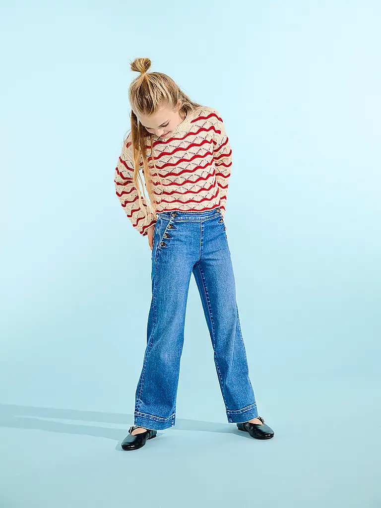 ONLY | Jeans Wide Fit KOGMADISON pour fille | Bleu