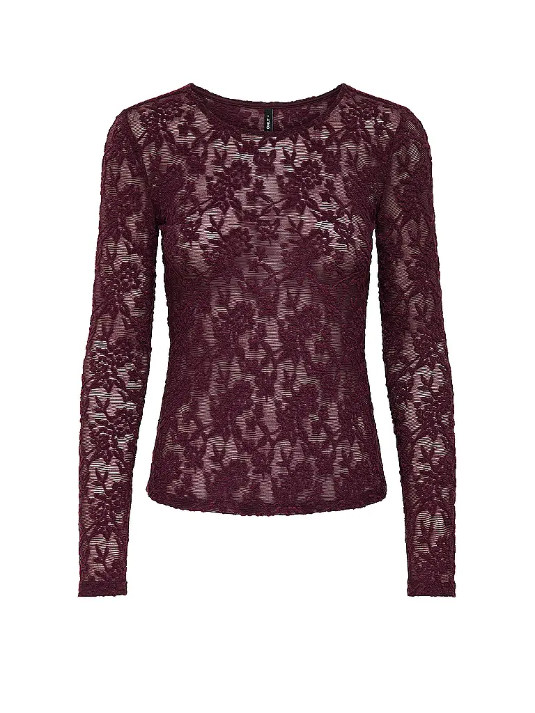 ONLY | Langarmshirt ONLBLAISE | Rouge foncé