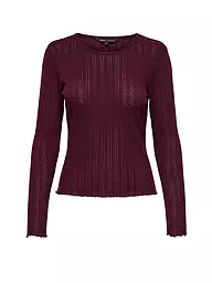 ONLY | Langarmshirt ONLCARLOTTA | Rouge foncé
