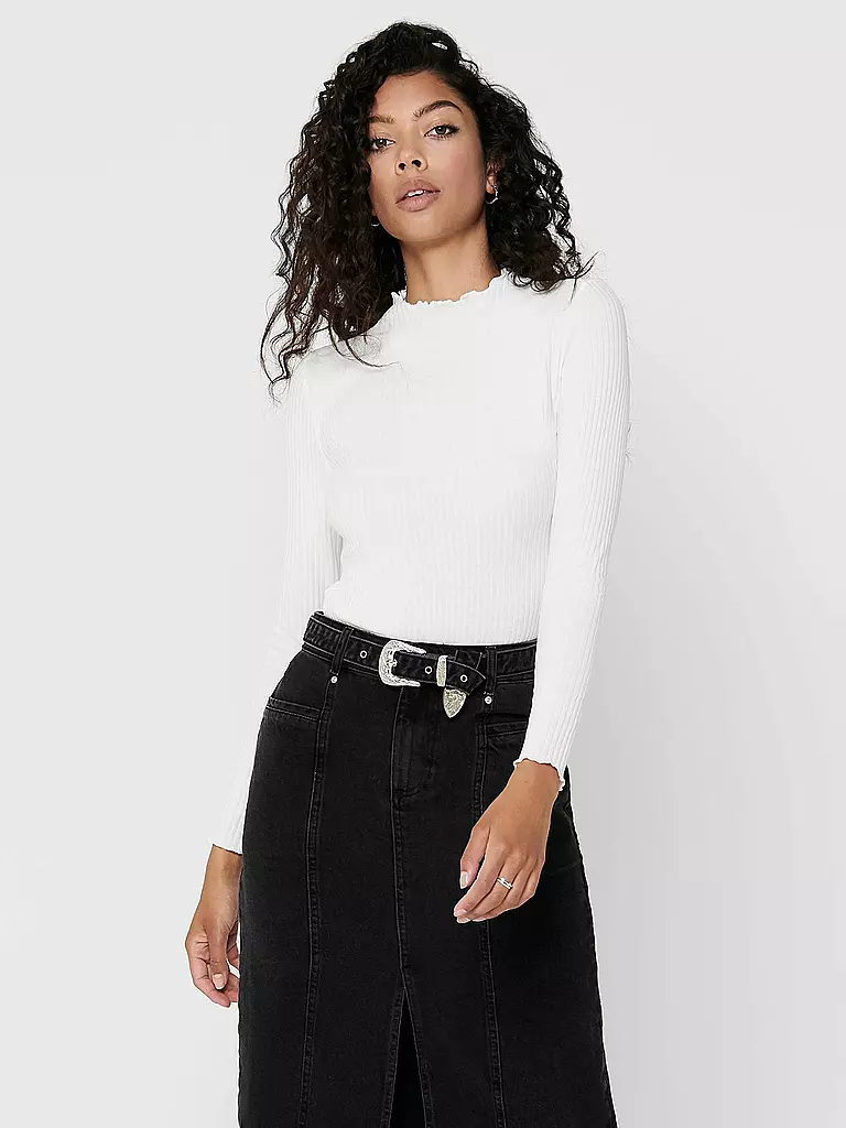 ONLY | Langarmshirt ONLEMMA | creme