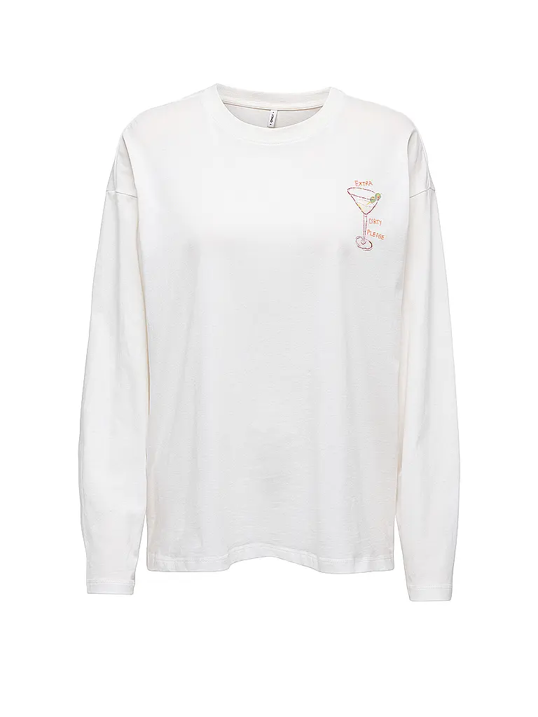 ONLY | Langarmshirt ONLVIVVI | Crème