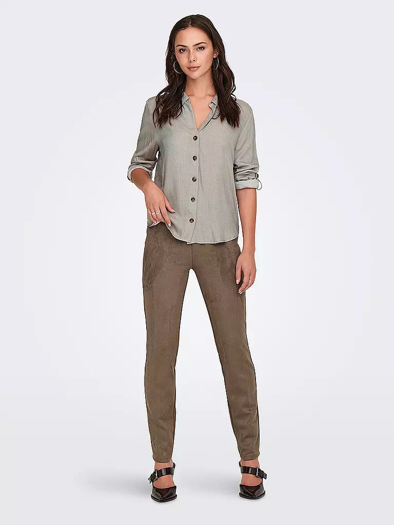 ONLY | Leggings aspect cuir ONLANGALINE | camel