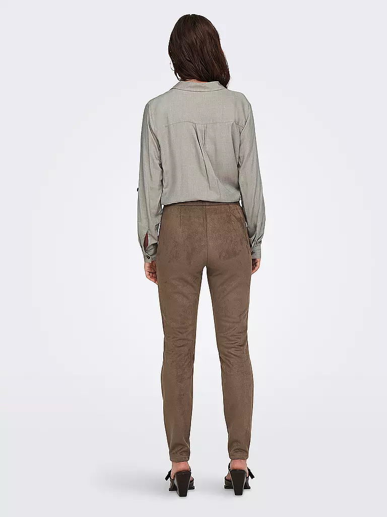 ONLY | Leggings aspect cuir ONLANGALINE | camel