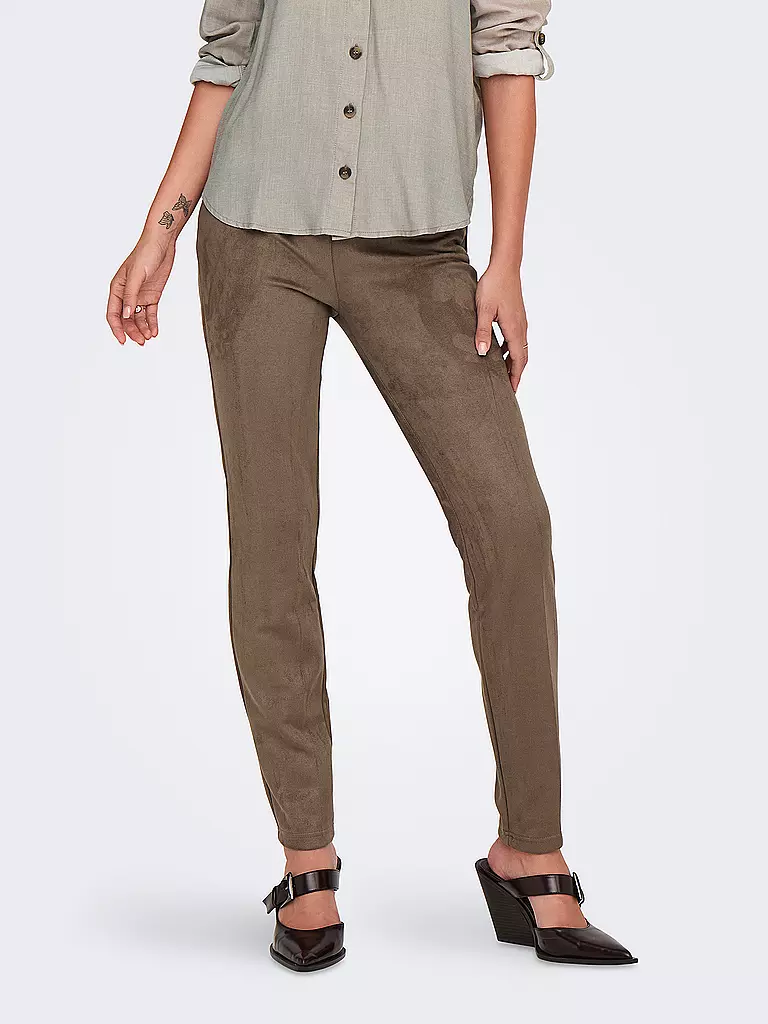 ONLY | Leggings aspect cuir ONLANGALINE | camel