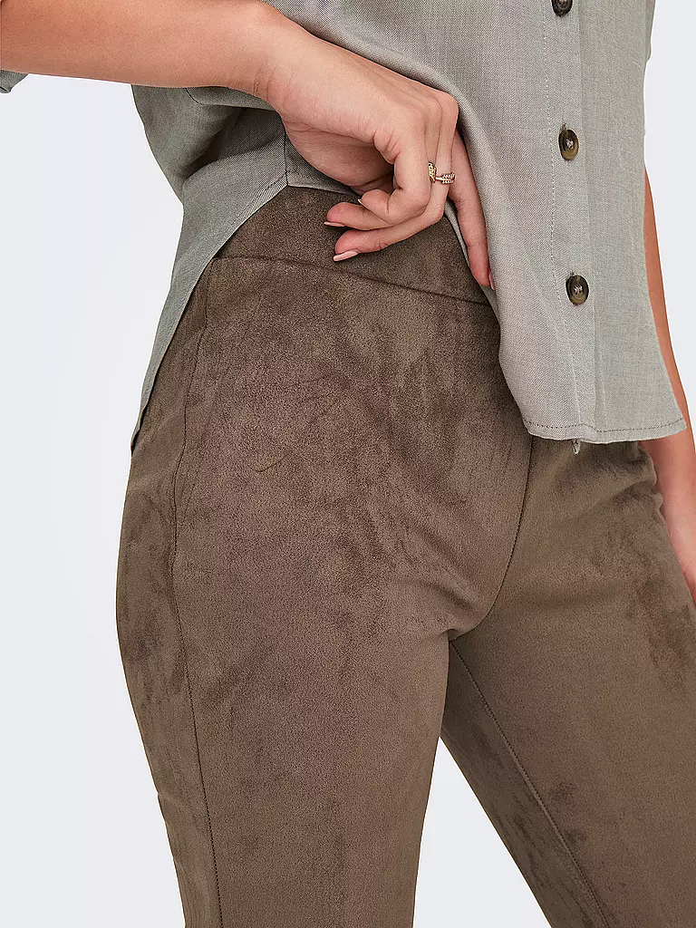 ONLY | Leggings aspect cuir ONLANGALINE | camel