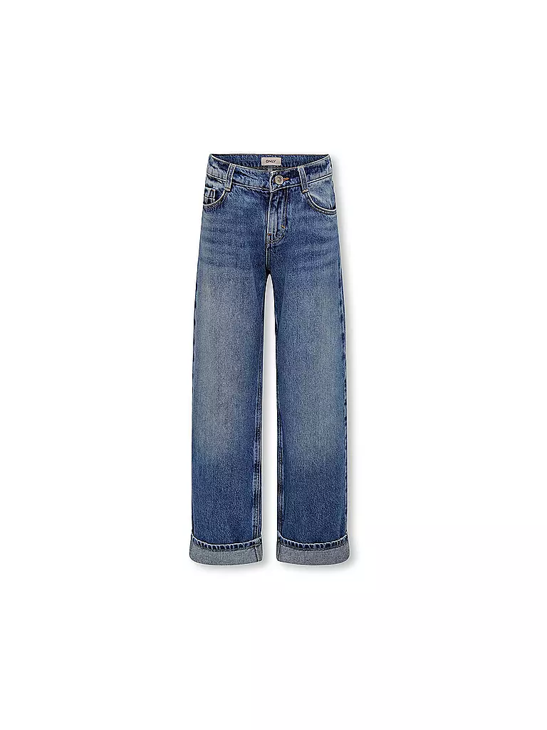ONLY | Mädchen Jeans Wide Leg KOGHOPE  | Bleu