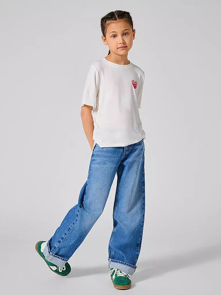 ONLY | Mädchen Jeans Wide Leg KOGHOPE  | Bleu