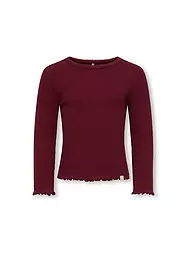 ONLY | T-shirt à manches longues pour fille KMGTRINNY | Rouge foncé