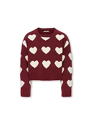 ONLY | Mädchen Pullover KOGSUS | Rouge foncé