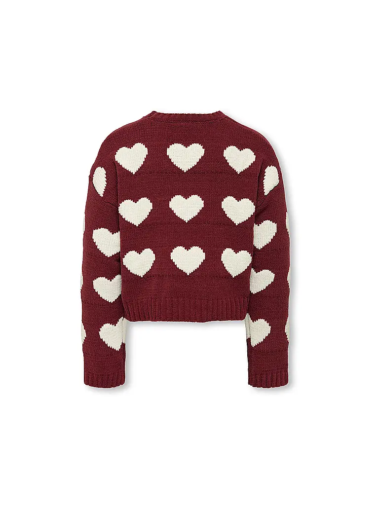 ONLY | Mädchen Pullover KOGSUS | Rouge foncé