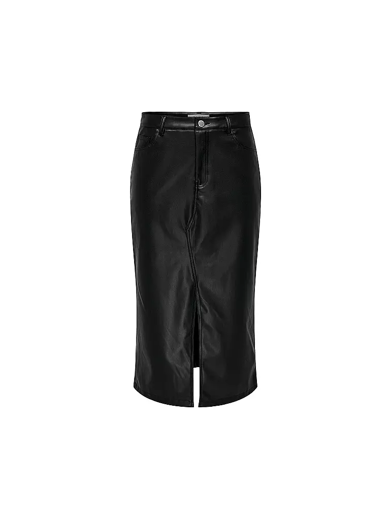 ONLY | Midirock in Lederoptik  | Noir