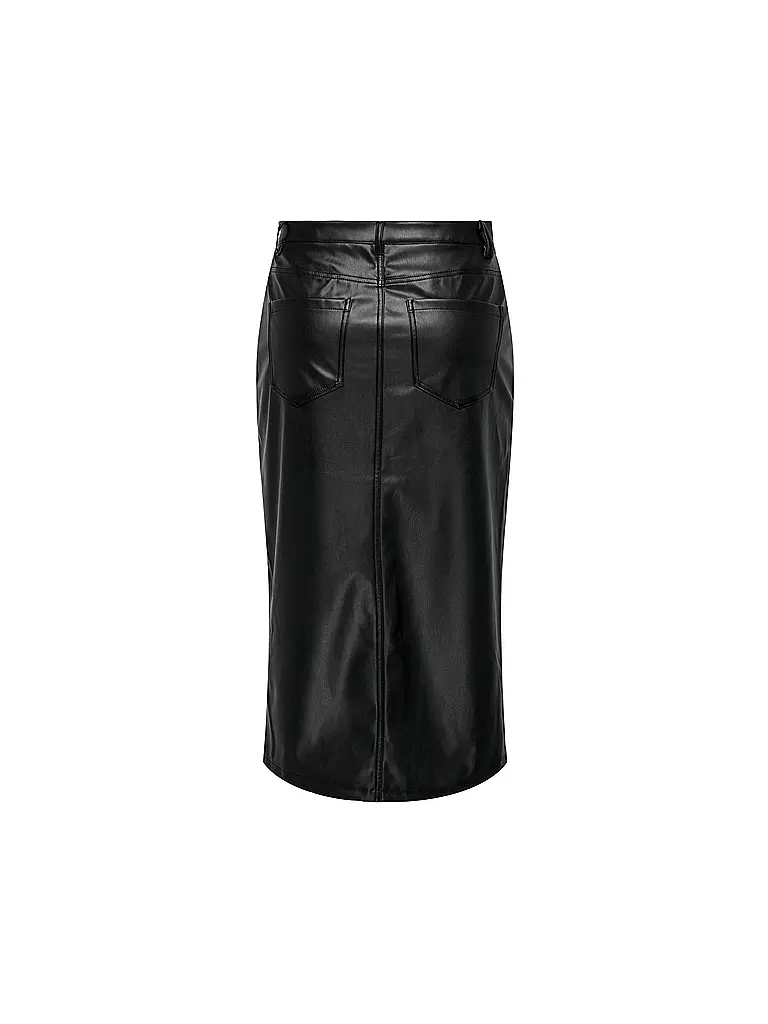 ONLY | Midirock in Lederoptik  | Noir