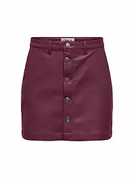 ONLY | Mini-jupe aspect cuir ONLAMAZING | Rouge foncé