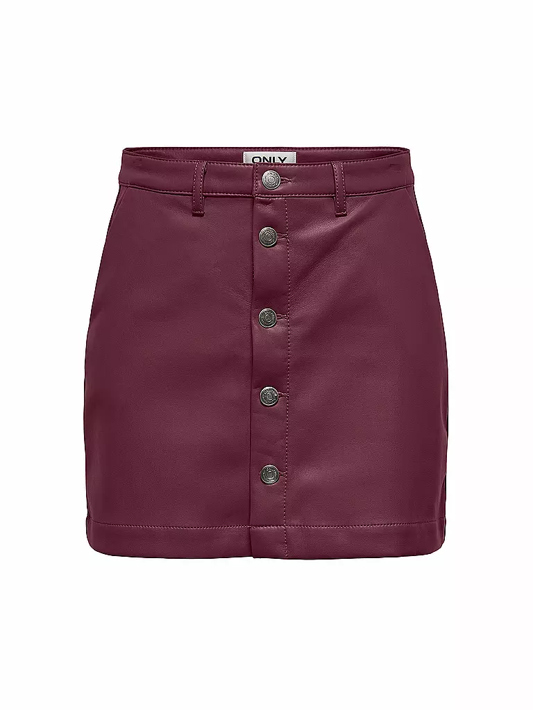 ONLY | Mini-jupe aspect cuir ONLAMAZING | dunkelrot