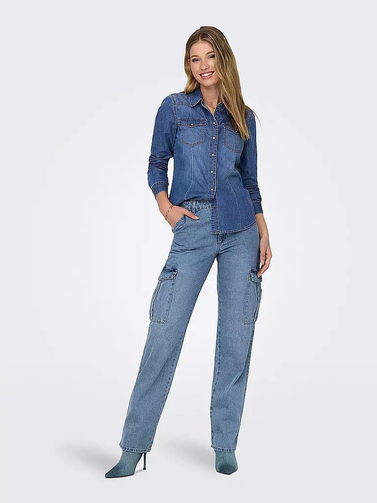 ONLY | Pantalon cargo ONLRILEY | hellblau