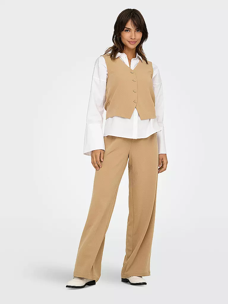 ONLY | Pantalon de tailleur ONLTHANA | hellbraun