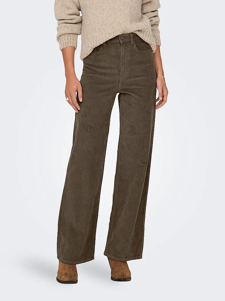 ONLY | Pantalon en velours côtelé Wide Leg ONLHOPE | braun