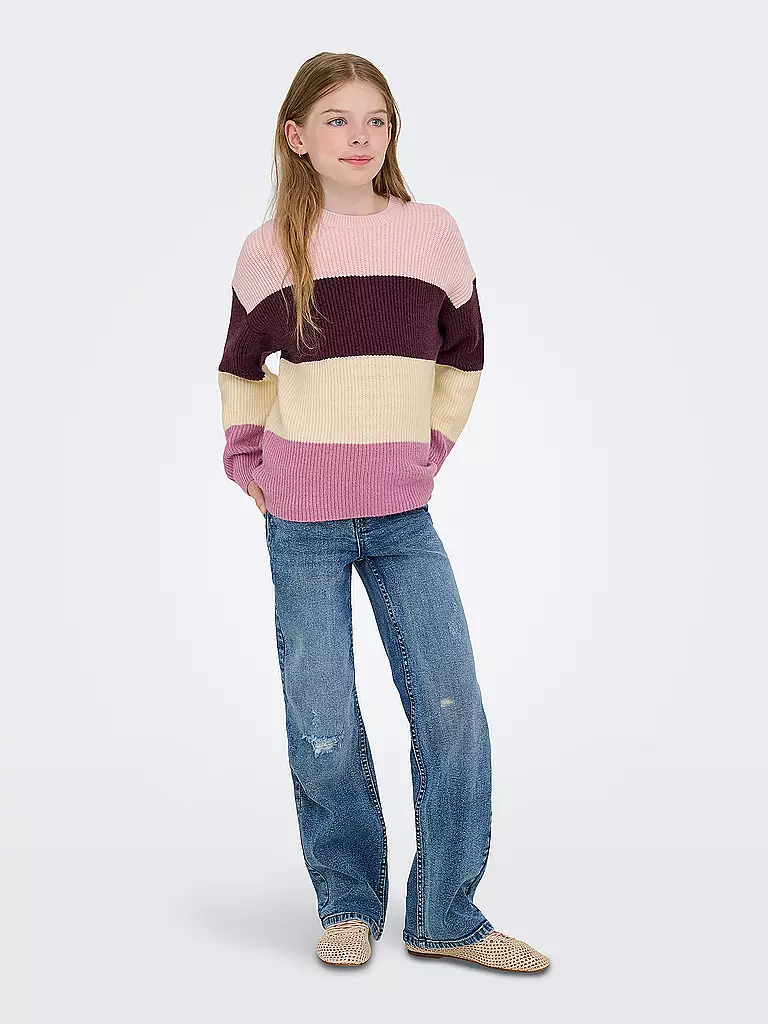ONLY | Pull pour fille KMGSANDY | Rouge foncé