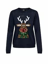 ONLY | Pullover  ONLXMAS | Bleu foncé
