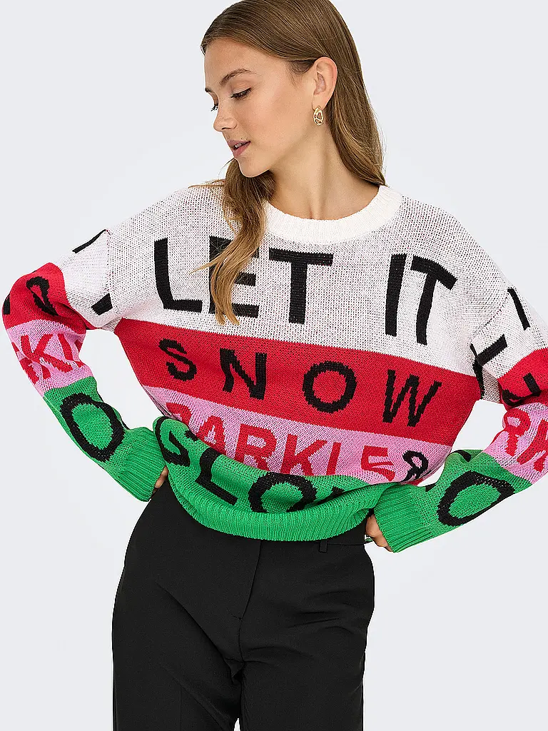 ONLY | Pullover ONLXMAS
Marque : ONLY
Couleur : multicolore
Catégories : Mode,Femme
Longueur des manches : Manches longues
Encolure : Col rond
Matière : Tricot,Polyacrylique / Acrylique
Motif : Texte,Norvégien
Coupe (vêtements d'extérieur) : Regular
Style |