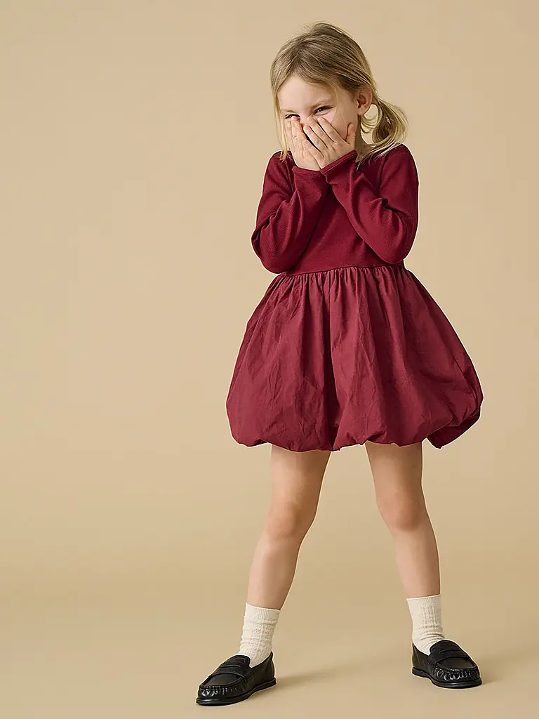 ONLY | Robe fille KMGTRINNY | Rouge foncé