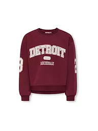 ONLY | Sweat-shirt fille KOGVICTORY | Rouge foncé