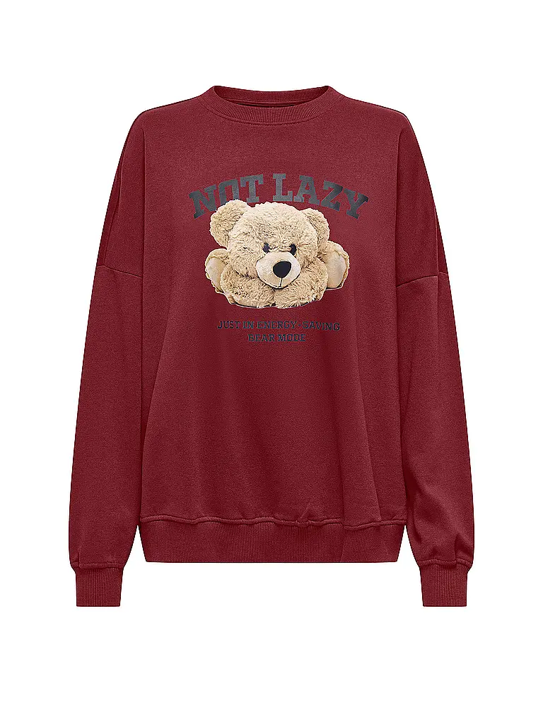 ONLY | Sweat-shirt ONLBILA | dunkelrot