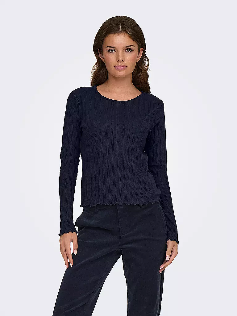ONLY | T-shirt à manches longues ONLCARLOTTA | dunkelblau