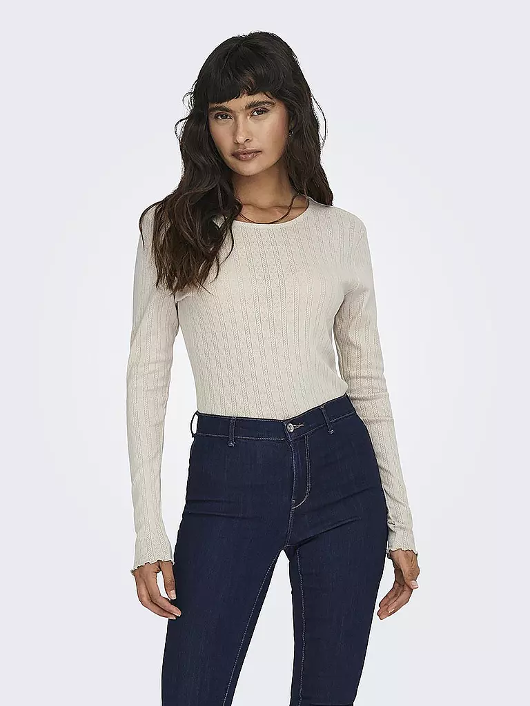 ONLY | T-shirt à manches longues ONLCARLOTTA | beige