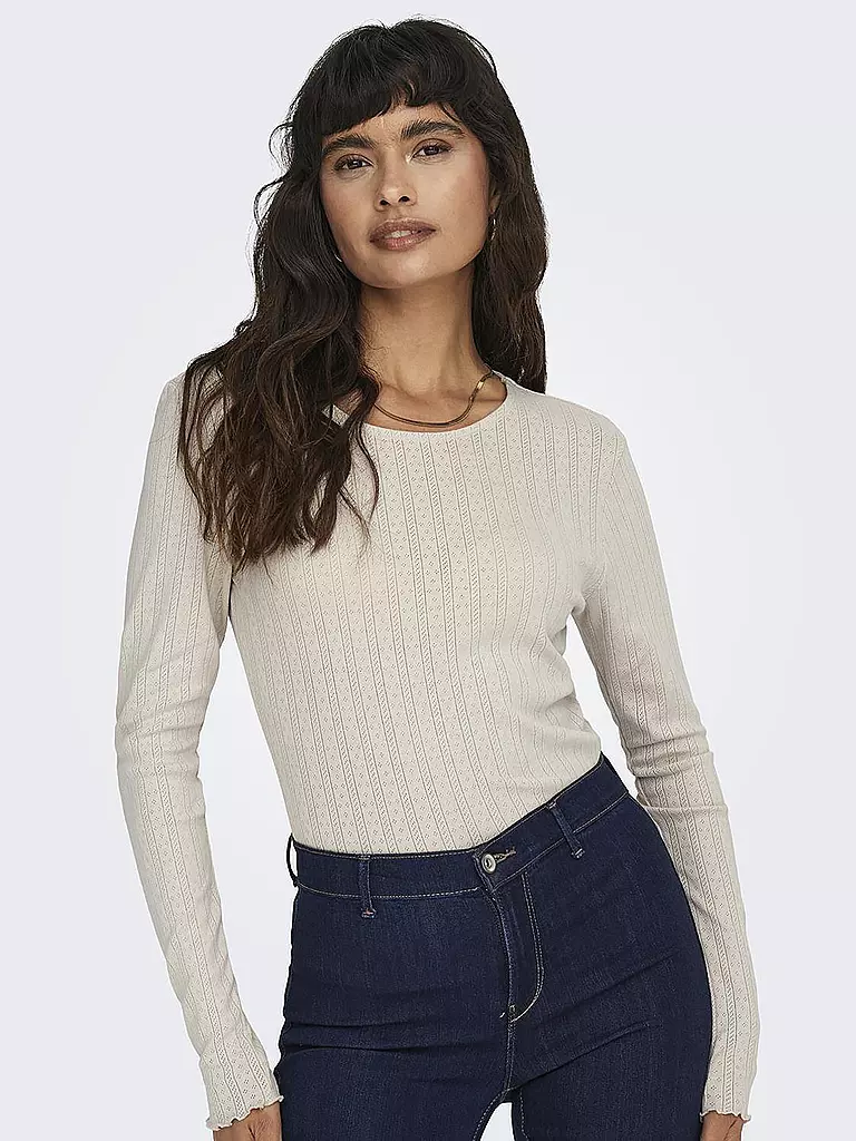 ONLY | T-shirt à manches longues ONLCARLOTTA | beige
