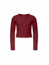 ONLY | T-shirt à manches longues pour fille KOGBINA | Rouge foncé
