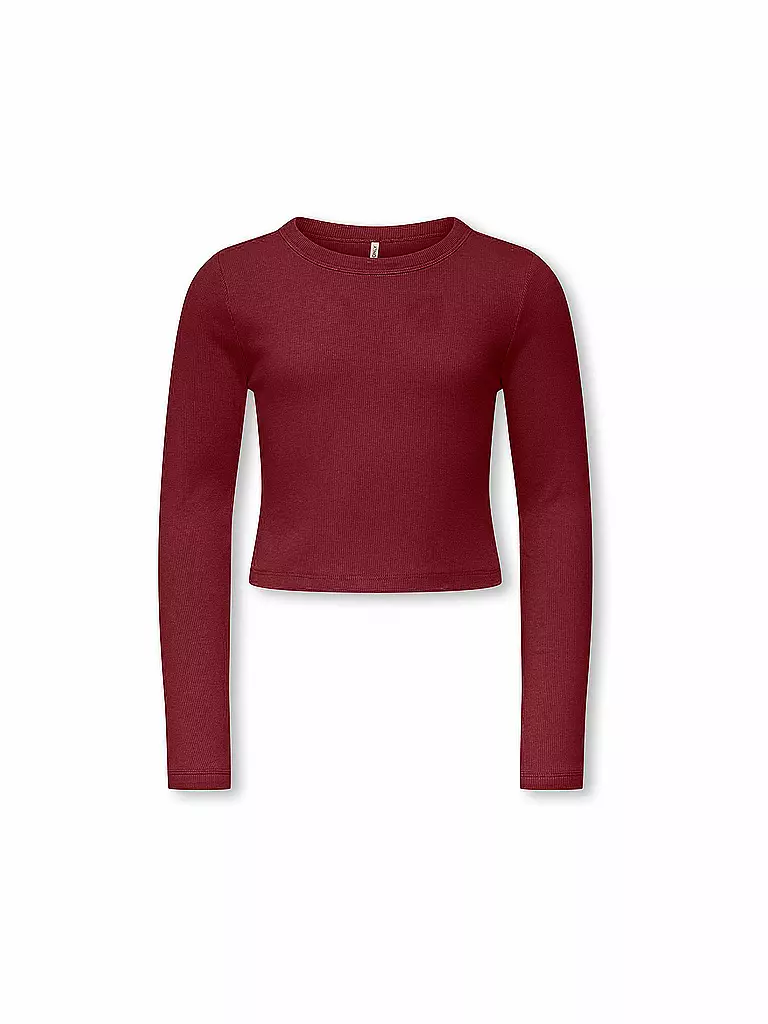ONLY | T-shirt à manches longues pour fille KOGBINA | dunkelrot