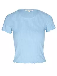 ONLY | T-shirt Cropped ONLEMMA | Bleu clair