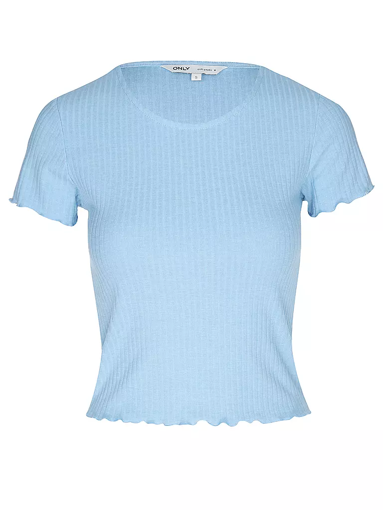 ONLY | T-Shirt Cropped ONLEMMA | Bleu clair