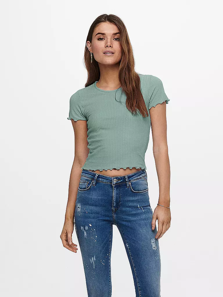 ONLY | T-shirt Cropped ONLEMMA | Menthe
